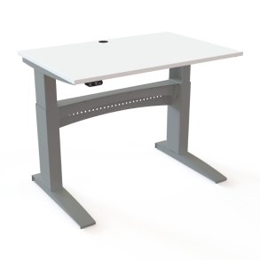 ConSet H�ve S�nkebord 120x80 - 501-11 - Hvid bordplade - s�lv stel