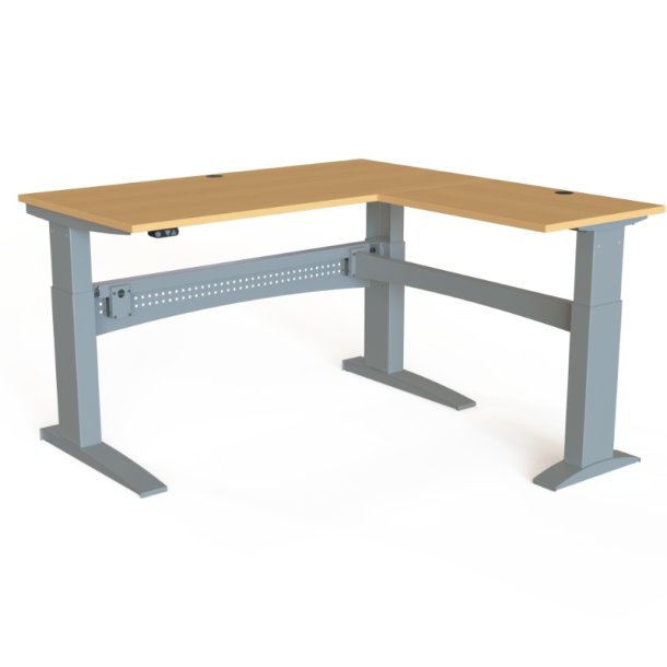 ConSet H�ve S�nkebord 160x160 - 501-11 - B�g bordplade - s�lv stel