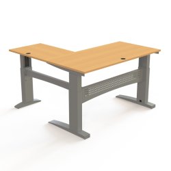 ConSet H�ve S�nkebord 160x160 - 501-11 - B�g bordplade - s�lv stel