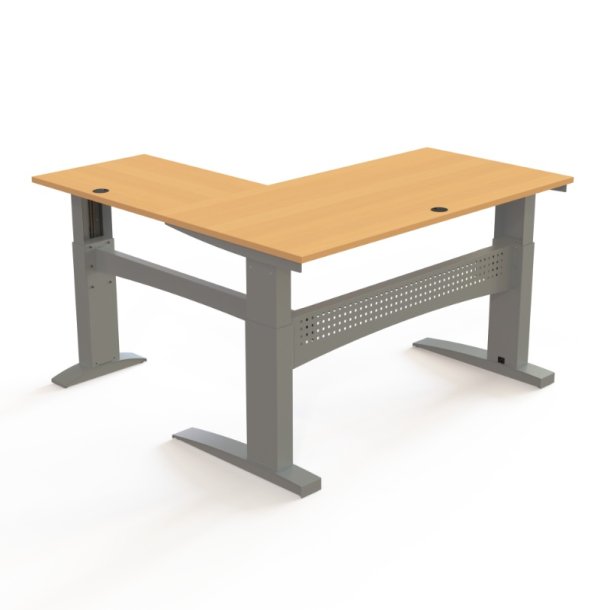 ConSet H�ve S�nkebord 160x160 - 501-11 - B�g bordplade - s�lv stel