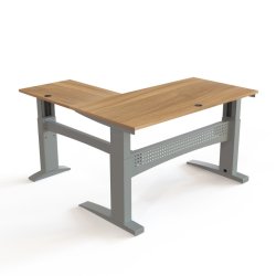 ConSet H�ve S�nkebord 160x160 - 501-11 - Valn�d bordplade - s�lv stel