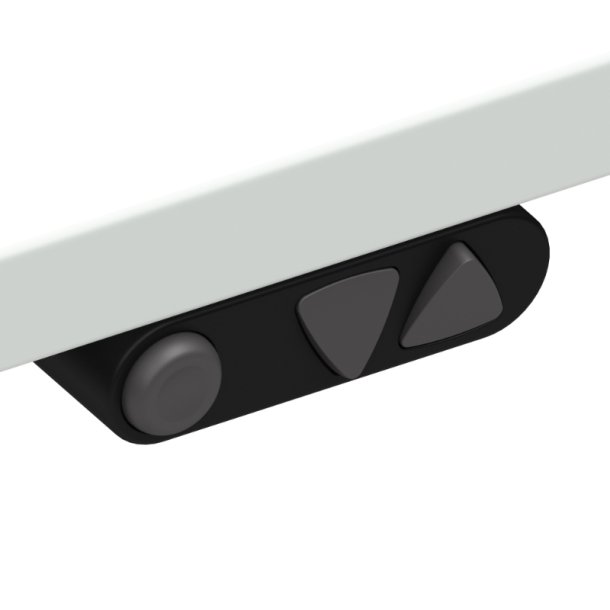 ConSet H�ve S�nkebord 160x160 - 501-11 - Hvid bordplade - s�lv stel