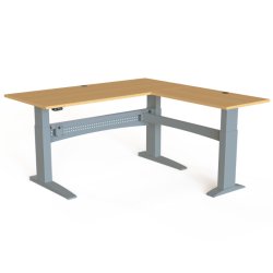 ConSet H�ve S�nkebord 180x180 - 501-11 - B�g bordplade - s�lv stel