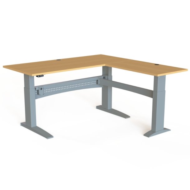 ConSet H�ve S�nkebord 180x180 - 501-11 - B�g bordplade - s�lv stel