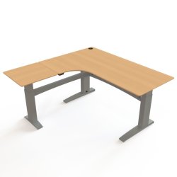 ConSet H�ve S�nkebord 180x180 - 501-11 - B�g bordplade - s�lv stel