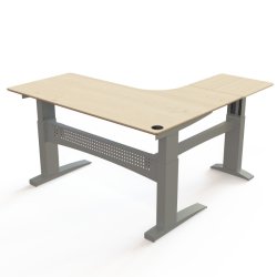 ConSet H�ve S�nkebord 180x180 - 501-11 - Ahorn bordplade - s�lv stel