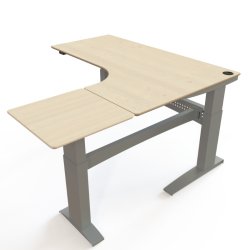 ConSet H�ve S�nkebord 180x180 - 501-11 - Ahorn bordplade - s�lv stel