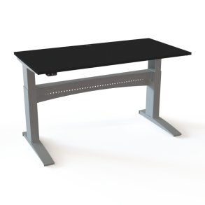 ConSet H�ve S�nkebord 160x80 - 501-11 - Sort bordplade - s�lv stel