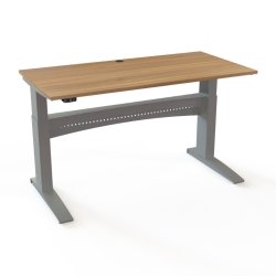 ConSet H�ve S�nkebord 160x80 - 501-11 - Valn�d bordplade - s�lv stel
