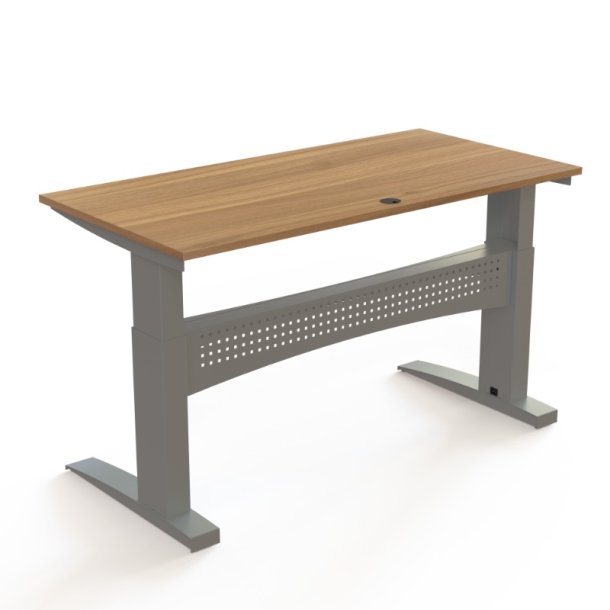 ConSet H�ve S�nkebord 160x80 - 501-11 - Valn�d bordplade - s�lv stel