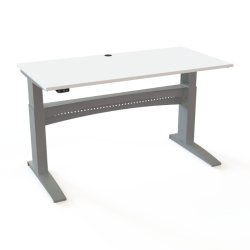 ConSet H�ve S�nkebord 160x80 - 501-11 - Hvid bordplade - s�lv stel