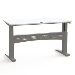 ConSet H�ve S�nkebord 160x80 - 501-11 - Hvid bordplade - s�lv stel