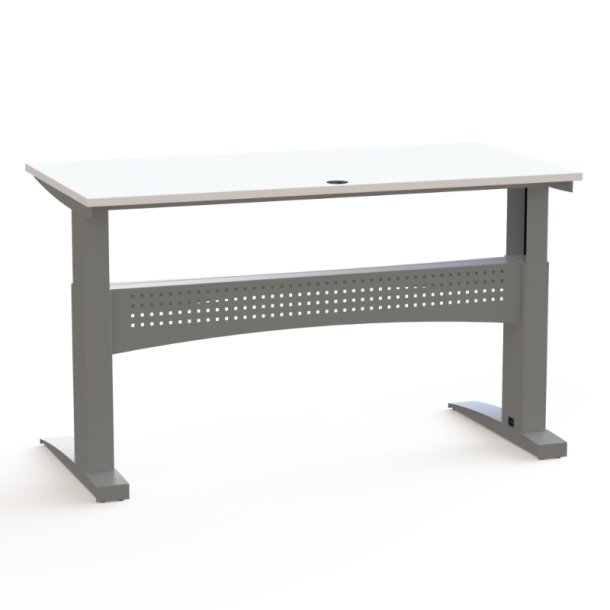ConSet H�ve S�nkebord 160x80 - 501-11 - Hvid bordplade - s�lv stel