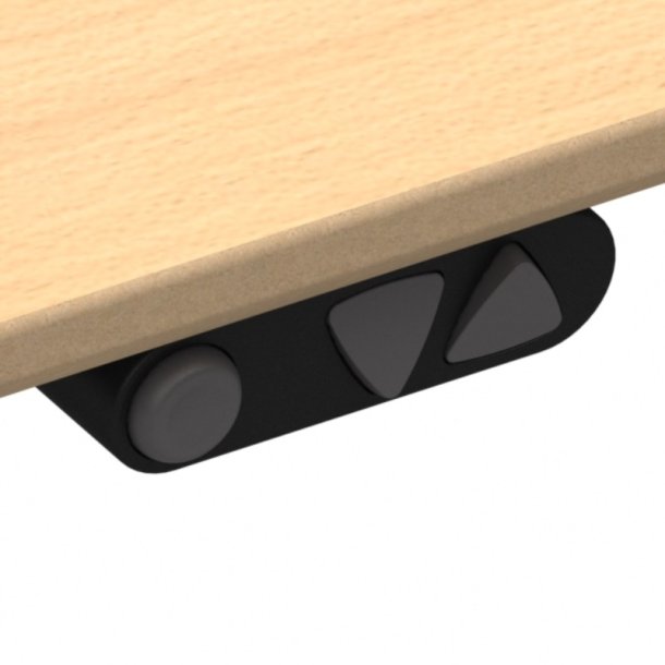 ConSet H�ve S�nkebord 160x100 - 501-11 - B�g bordplade - s�lv stel