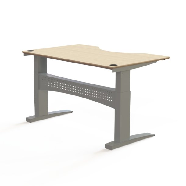 ConSet H�ve S�nkebord 160x100 - 501-11 - Ahorn bordplade - s�lv stel