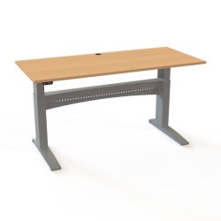 ConSet H�ve S�nkebord 180x80 - 501-11 - B�g bordplade - s�lv stel