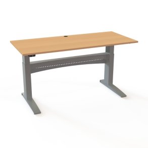 ConSet H�ve S�nkebord 180x80 - 501-11 - B�g bordplade - s�lv stel