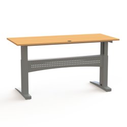 ConSet H�ve S�nkebord 180x80 - 501-11 - B�g bordplade - s�lv stel