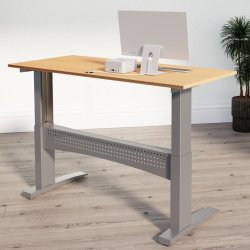 ConSet H�ve S�nkebord 180x80 - 501-11 - B�g bordplade - s�lv stel