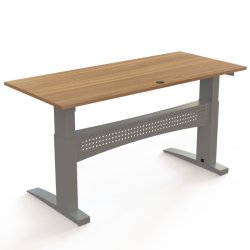 ConSet H�ve S�nkebord 180x80 - 501-11 - Valn�d bordplade - s�lv stel