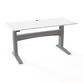 ConSet H�ve S�nkebord 180x80 - 501-11 - Hvid bordplade - s�lv stel