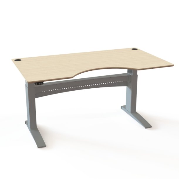 ConSet H�ve S�nkebord 180x100 - 501-11 - Ahorn bordplade - s�lv stel