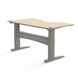 ConSet H�ve S�nkebord 180x100 - 501-11 - Ahorn bordplade - s�lv stel