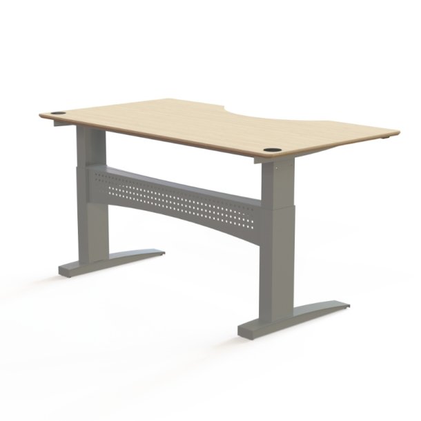 ConSet H�ve S�nkebord 180x100 - 501-11 - Ahorn bordplade - s�lv stel