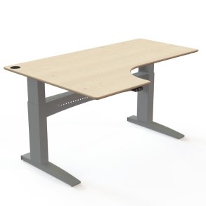 ConSet H�ve S�nkebord 180x120 - 501-11 - Ahorn bordplade - s�lv stel