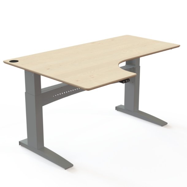ConSet H�ve S�nkebord 180x120 - 501-11 - Ahorn bordplade - s�lv stel