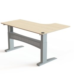 ConSet H�ve S�nkebord 180x120 - 501-11 - Ahorn bordplade - s�lv stel