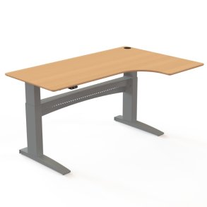 ConSet H�ve S�nkebord 180x120 - 501-11 - B�g bordplade - s�lv stel