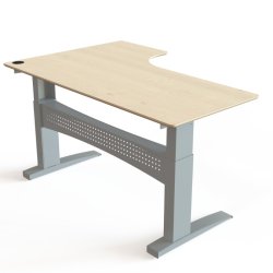 ConSet H�ve S�nkebord 180x120 - 501-11 - Ahorn bordplade - s�lv stel