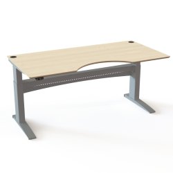 ConSet H�ve S�nkebord 200x100 - 501-11 - Ahorn bordplade - s�lv stel