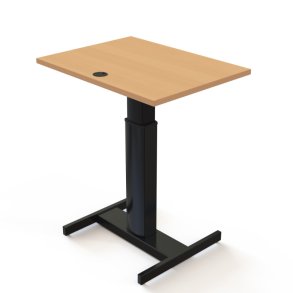 ConSet H�ve S�nkebord 80x60 - 501-19 - B�g bordplade - sort stel
