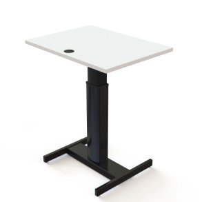 ConSet H�ve S�nkebord 80x60 - 501-19 - Hvid bordplade - sort stel
