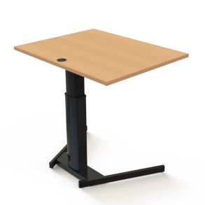 ConSet H�ve S�nkebord 100x80 - 501-19 - B�g bordplade - sort stel