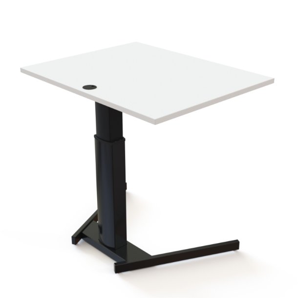 ConSet H�ve S�nkebord 100x80 - 501-19 - Hvid bordplade - sort stel