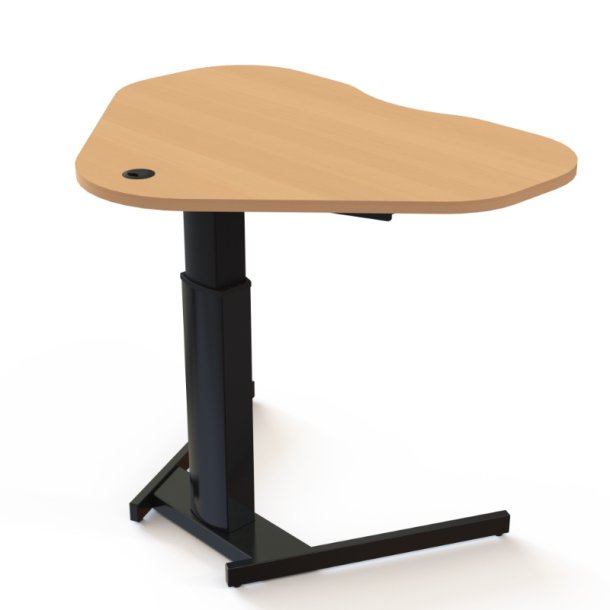ConSet H�ve S�nkebord 117x90 - 501-19 - B�g bordplade - sort stel