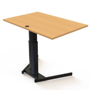 ConSet H�ve S�nkebord 120x80 - 501-19 - B�g bordplade - sort stel