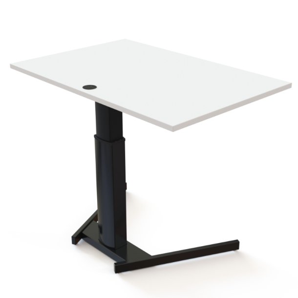 ConSet H�ve S�nkebord 120x80 - 501-19 - Hvid bordplade - sort stel