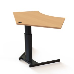 ConSet H�ve S�nkebord 138x92 - 501-19 - B�g bordplade - sort stel