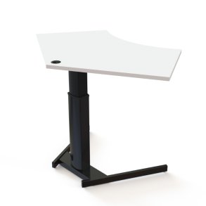 ConSet H�ve S�nkebord 138x92 - 501-19 - Hvid bordplade - sort stel