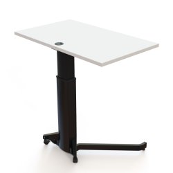 ConSet H�ve S�nkebord 100x60 - 501-19 - Hvid bordplade - sort stel