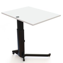 ConSet H�ve S�nkebord 100x80 - 501-19 - Hvid bordplade - sort stel