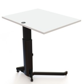 ConSet H�ve S�nkebord 100x80 - 501-19 - Hvid bordplade - sort stel