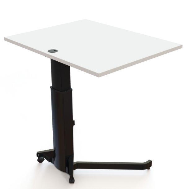 ConSet H�ve S�nkebord 100x80 - 501-19 - Hvid bordplade - sort stel