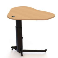 ConSet H�ve S�nkebord 117x90 - 501-19 - B�g bordplade - sort stel