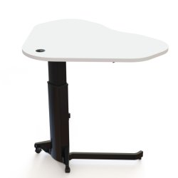 ConSet H�ve S�nkebord 117x90 - 501-19 - Hvid bordplade - sort stel