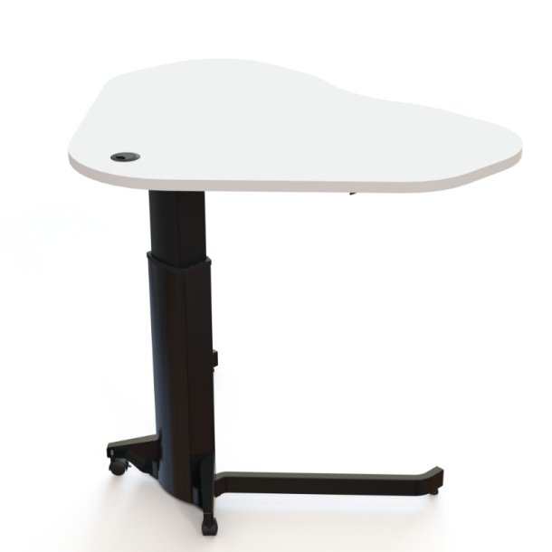 ConSet H�ve S�nkebord 117x90 - 501-19 - Hvid bordplade - sort stel
